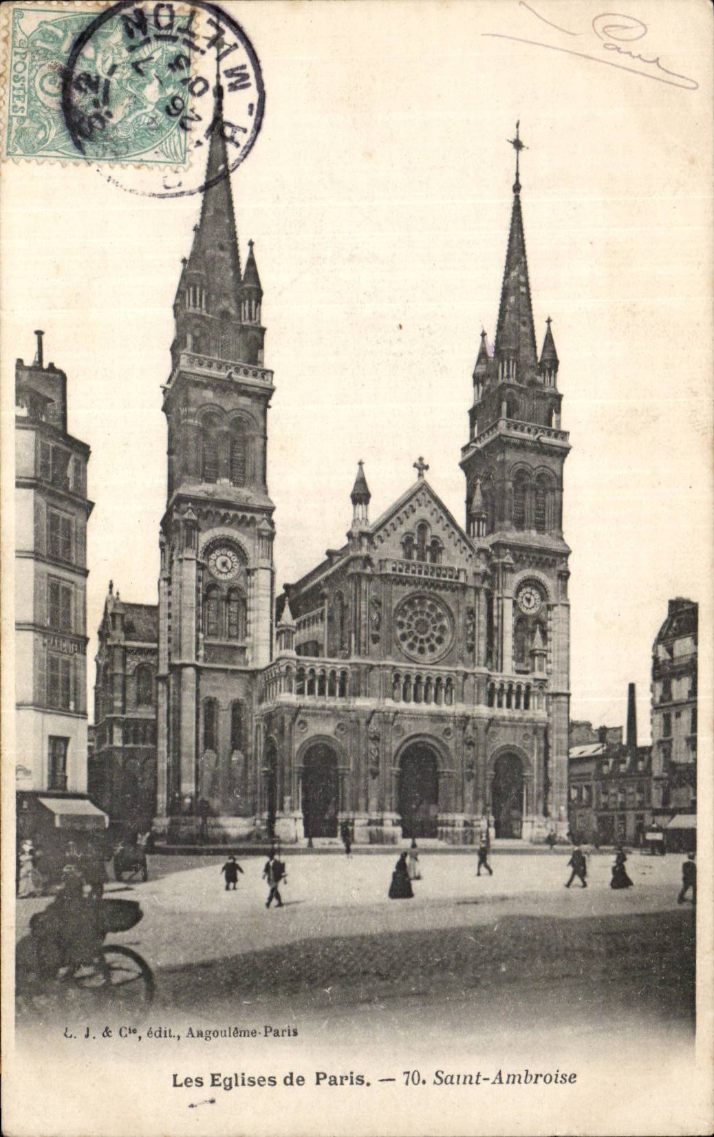 Paris CPA Eglise Saint Ambroise