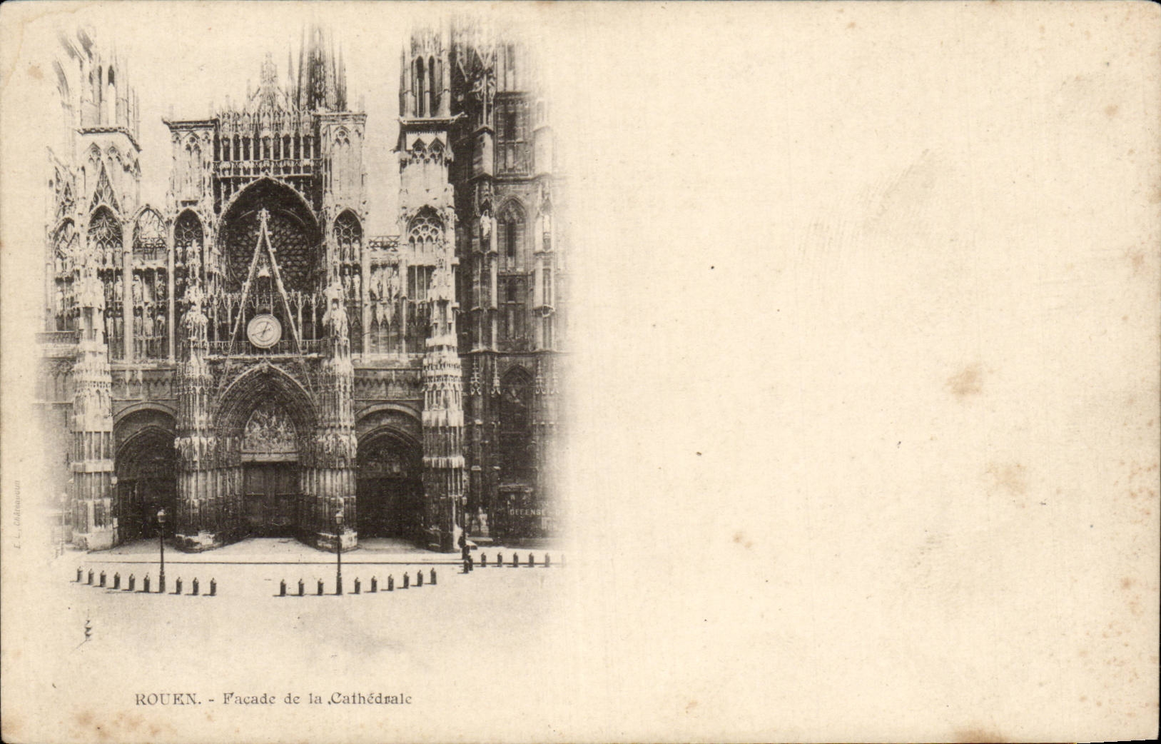 CPA Rouen Frontage of the cathedral