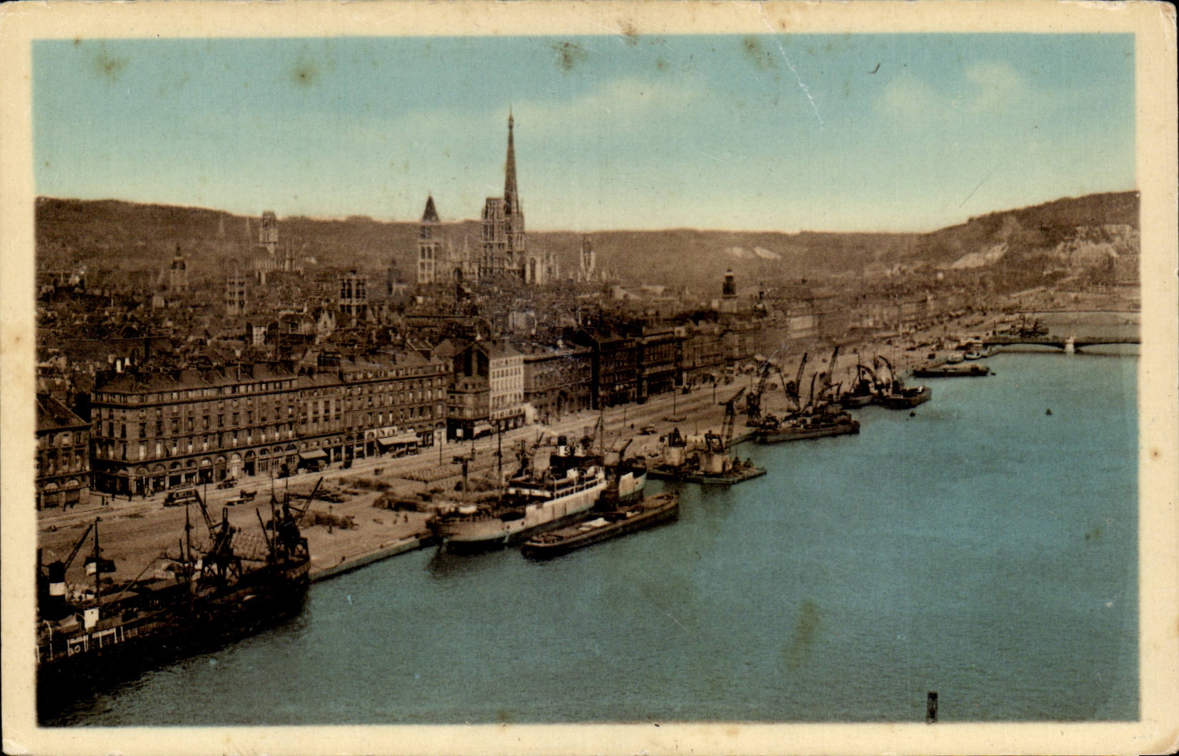 CPA Rouen the museum city View taken of the transporter
