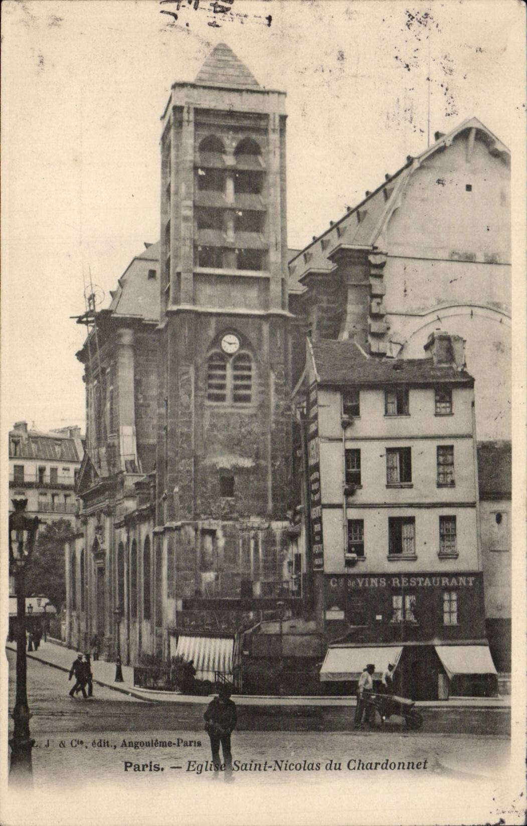 Paris CPA Eglise sAint Nicolas du Chardonnet