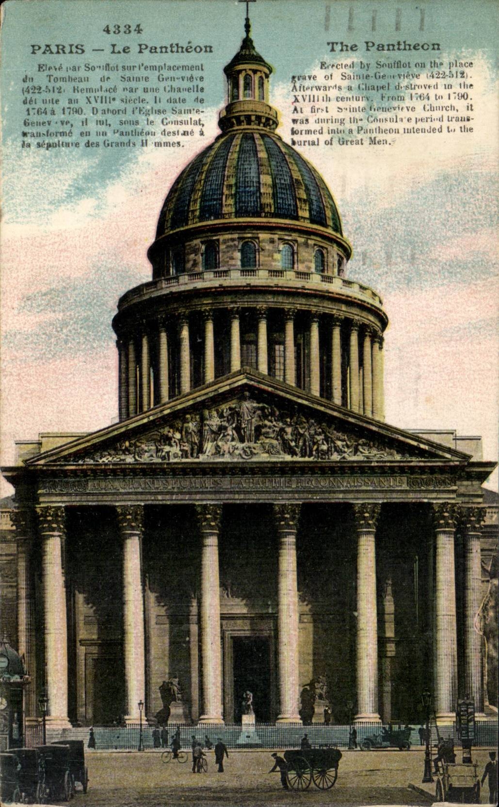 Paris CPA the Pantheon