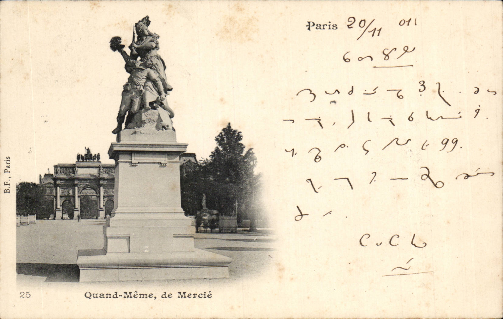 Paris CPA Quand Meme de Mercie