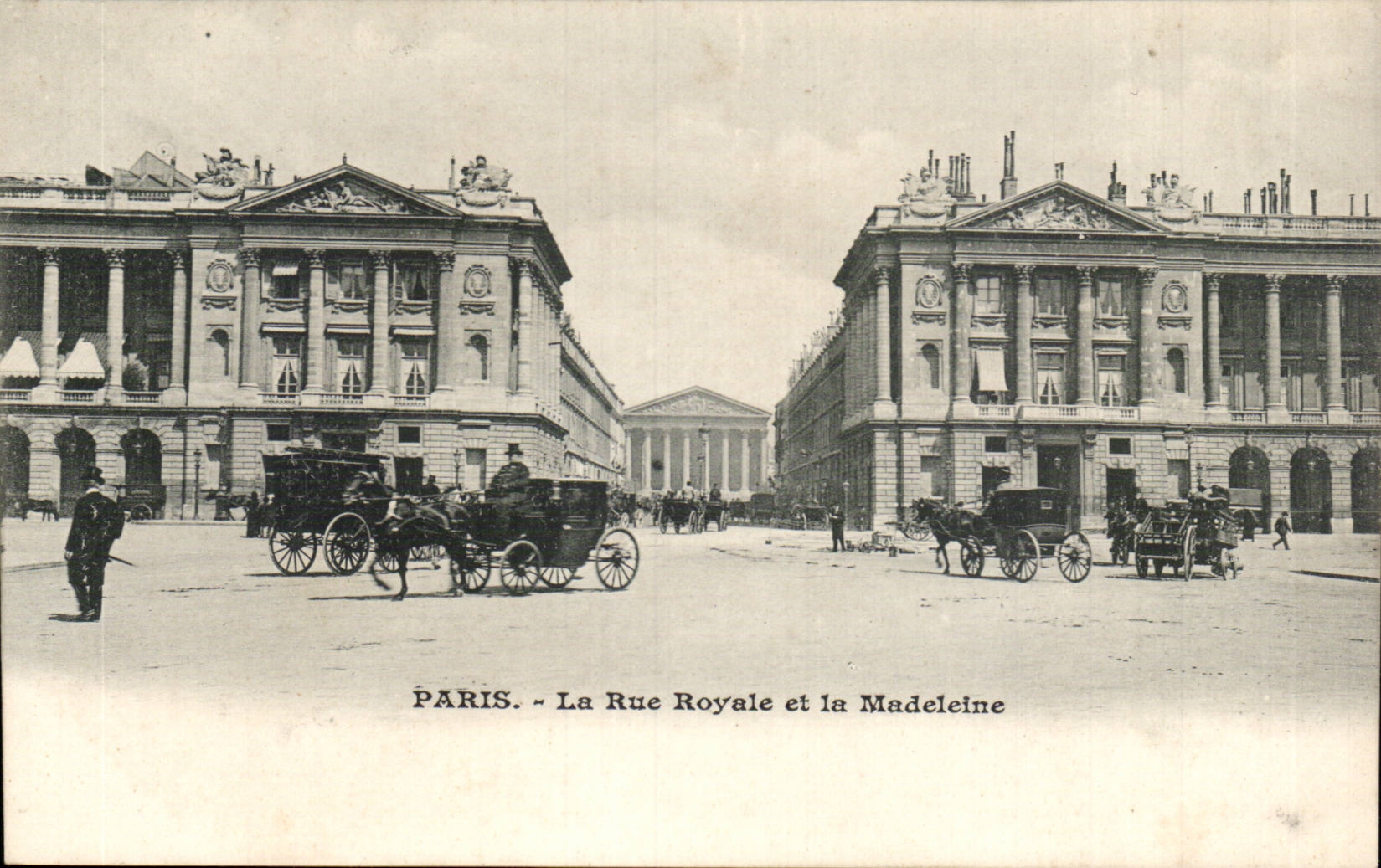 Paris CPA Royal Street and the Madeleine