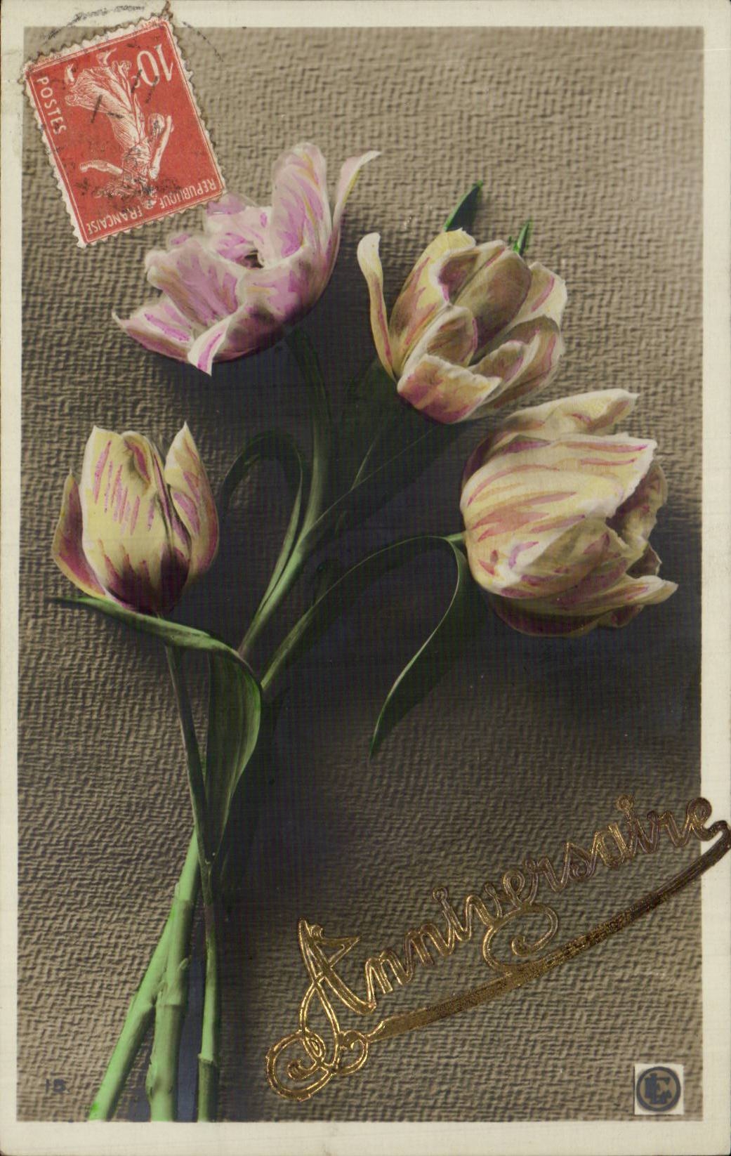 CPA Fantasy Flowers Birthday