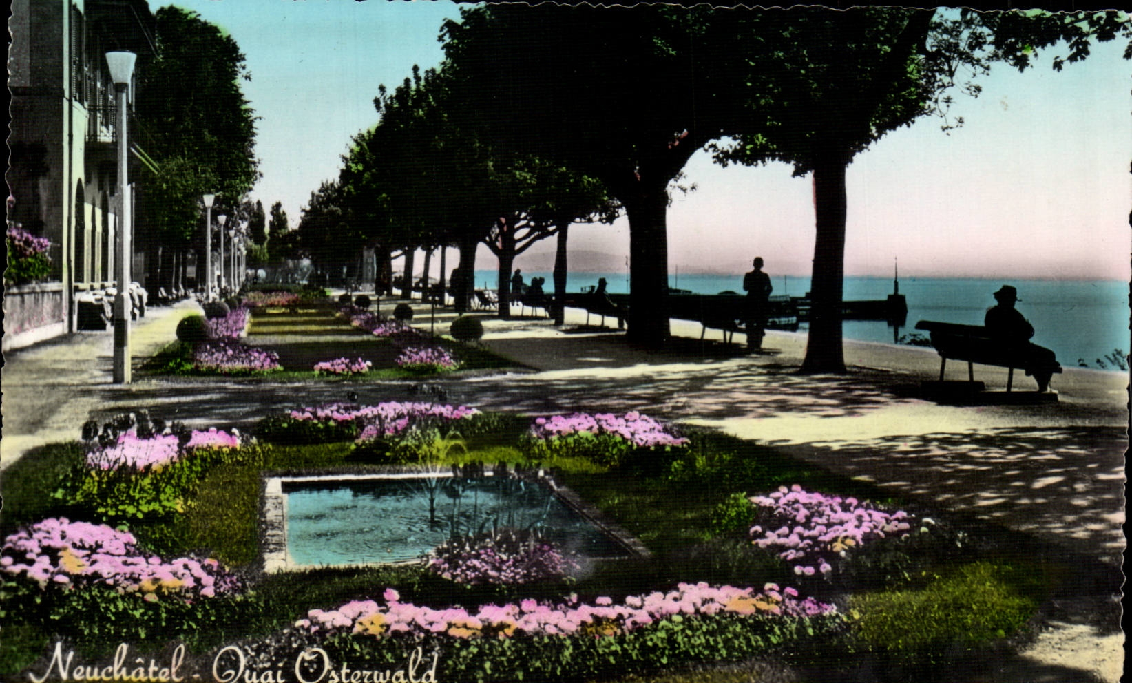 Swiss CPA Neuchâtel Osterwald Quay