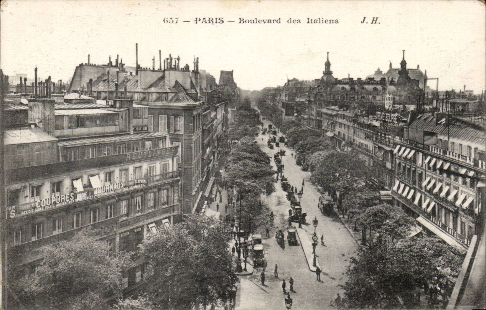 Paris - 2 - Boulevards of the Italians - CPA