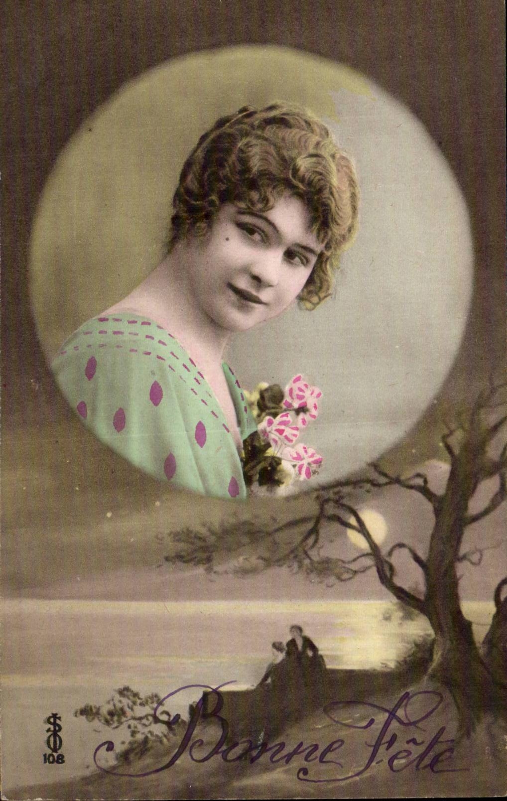 Fantasy - Woman - Woman with pretty birthmark - CPA