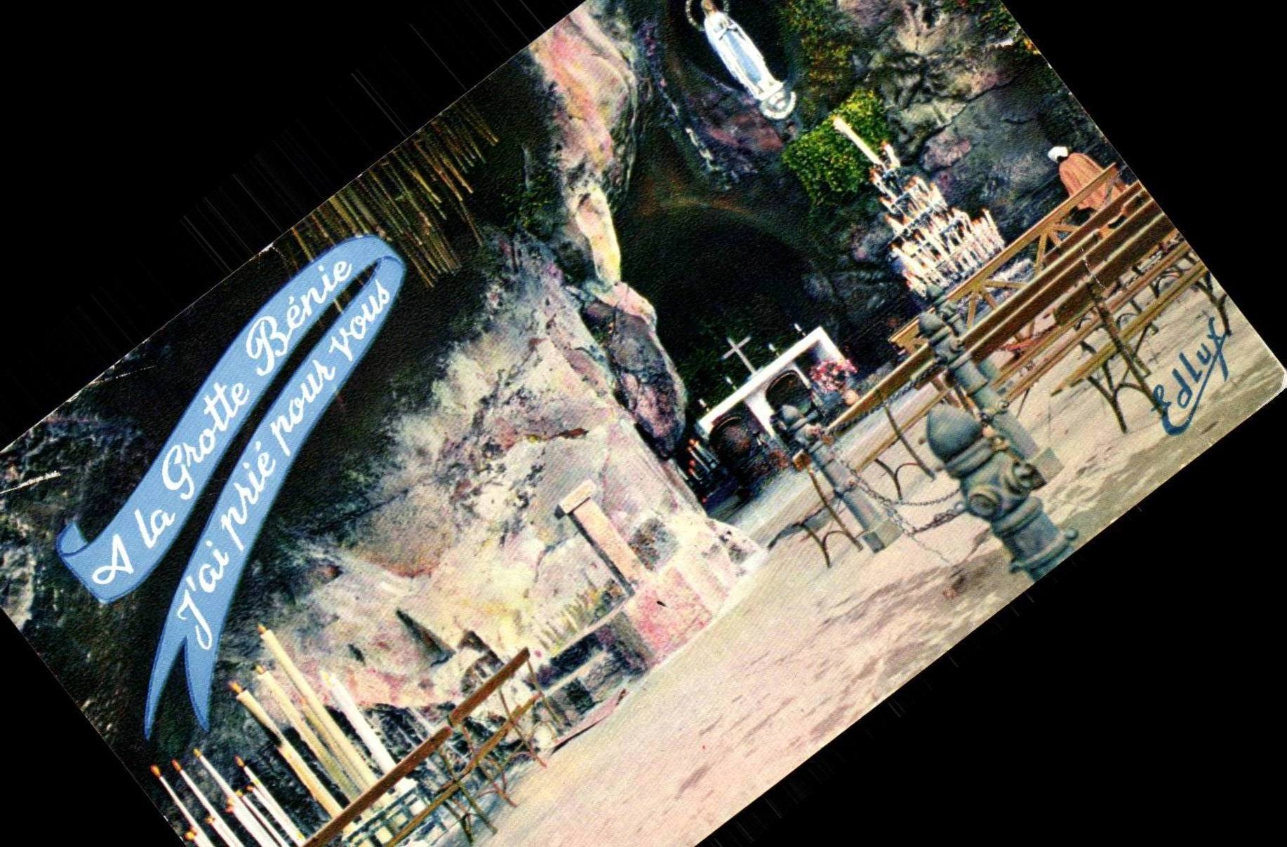 Loudes - the Blessed Cave - I have request for you - CPA