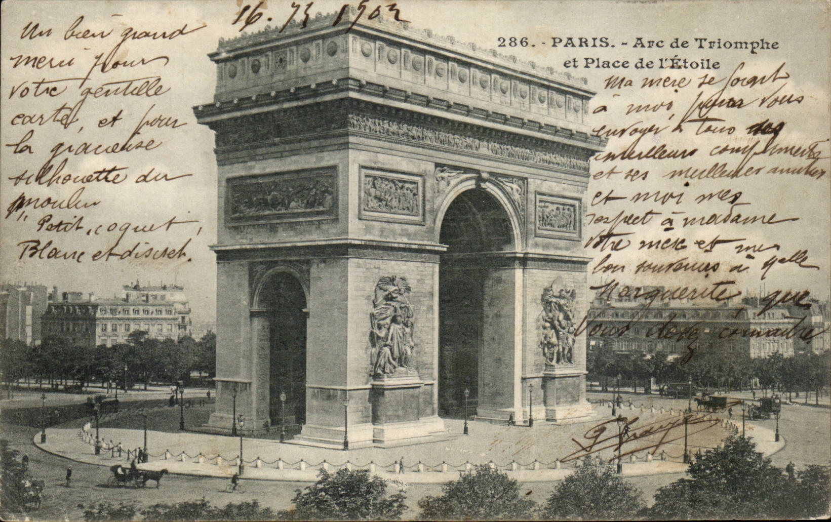 Paris - 18 - Arcde Triumphs - Place of Etoile - CPA