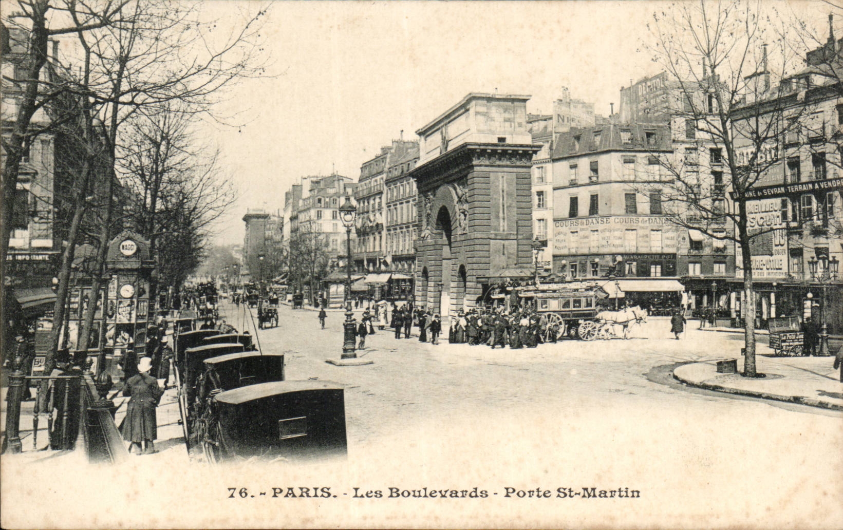 Paris - 10 - Boulevards - Gate Saint Martin - CPA