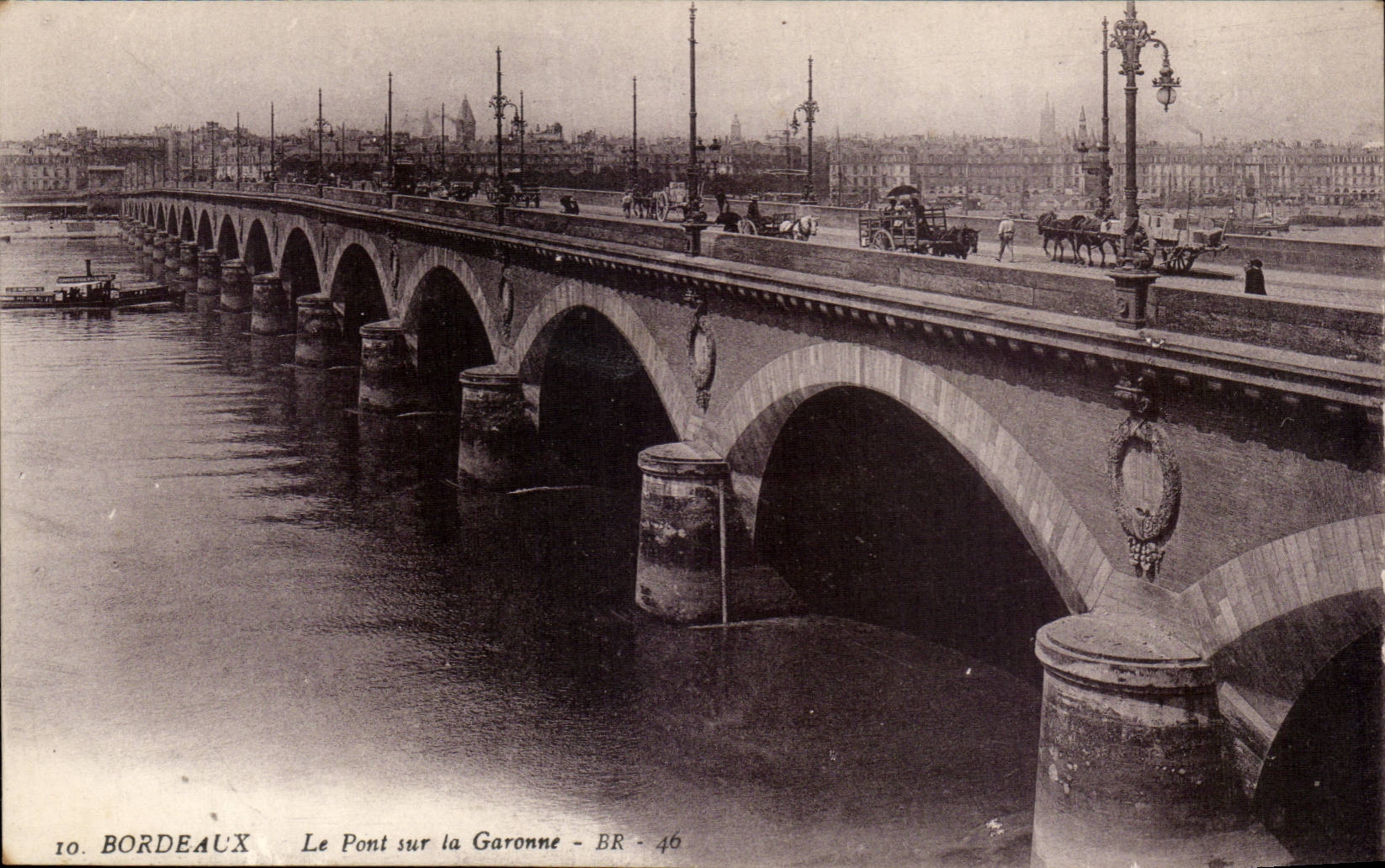Bordeaux - the Bridge on the Garonne - CPA
