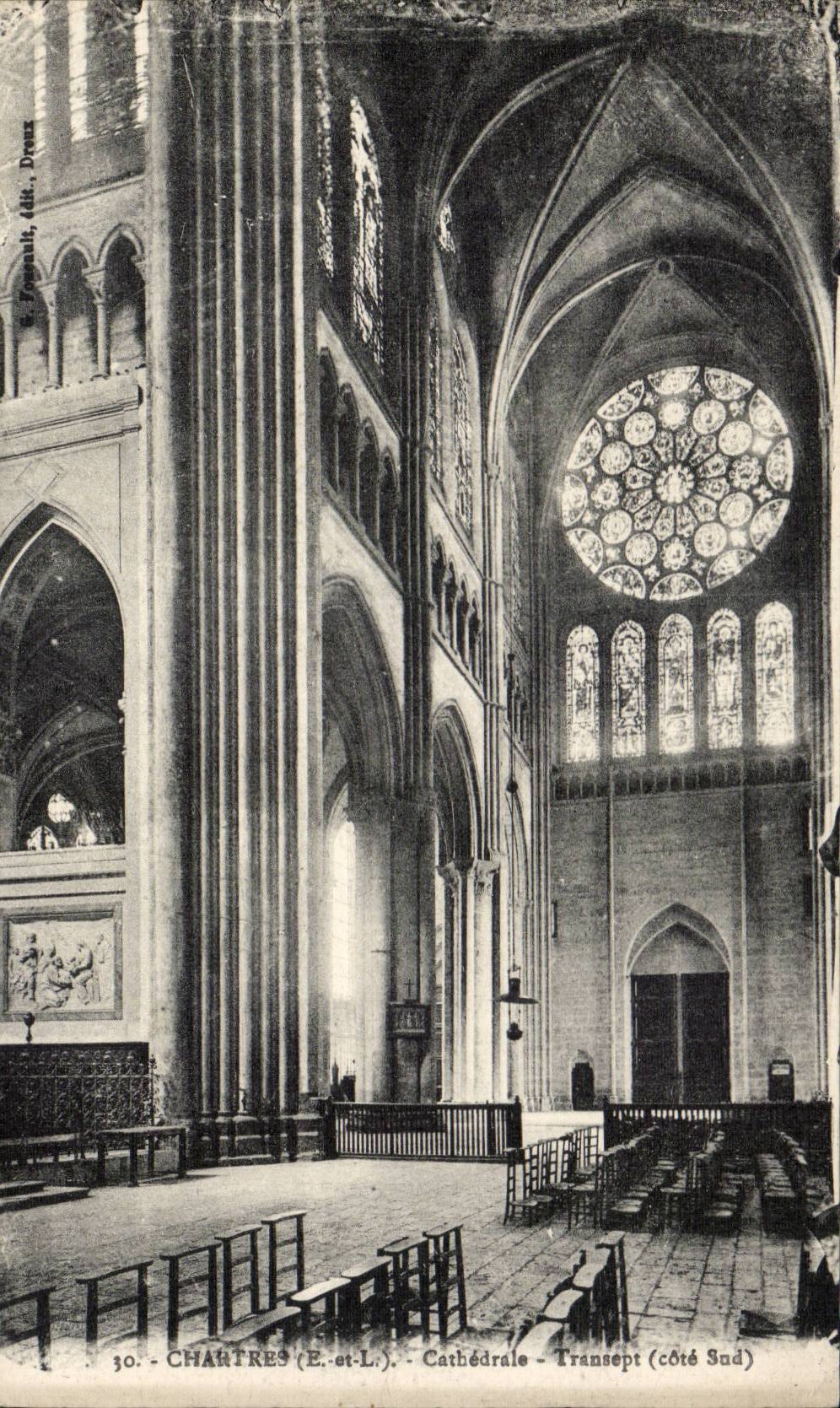 Chartres - Cathedral - Transept - CPA