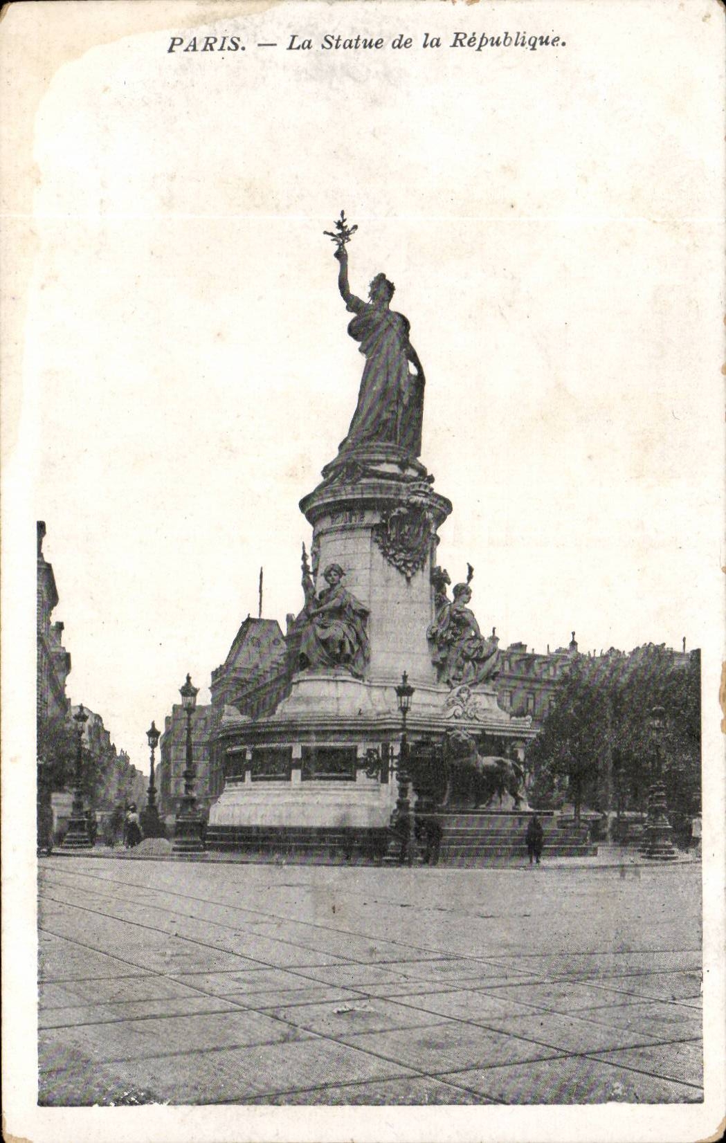 Paris - 10 - Statue of the Republic - CPA