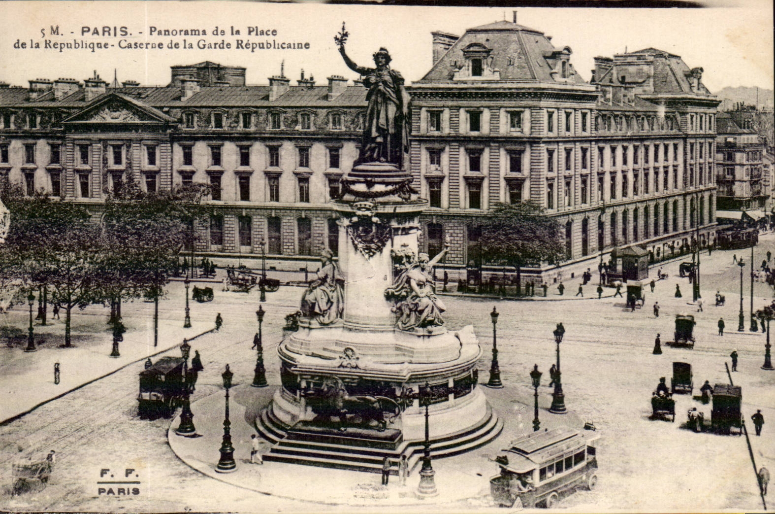 Paris - 10 - Place of the Republic - CPA