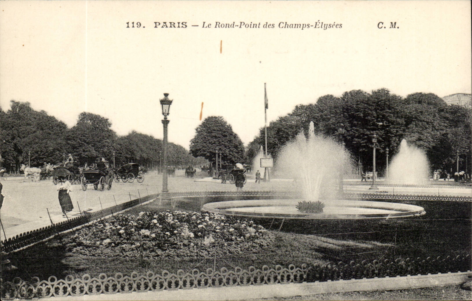 Paris - 8 - the Round Not of the Champs Elysees - CPA