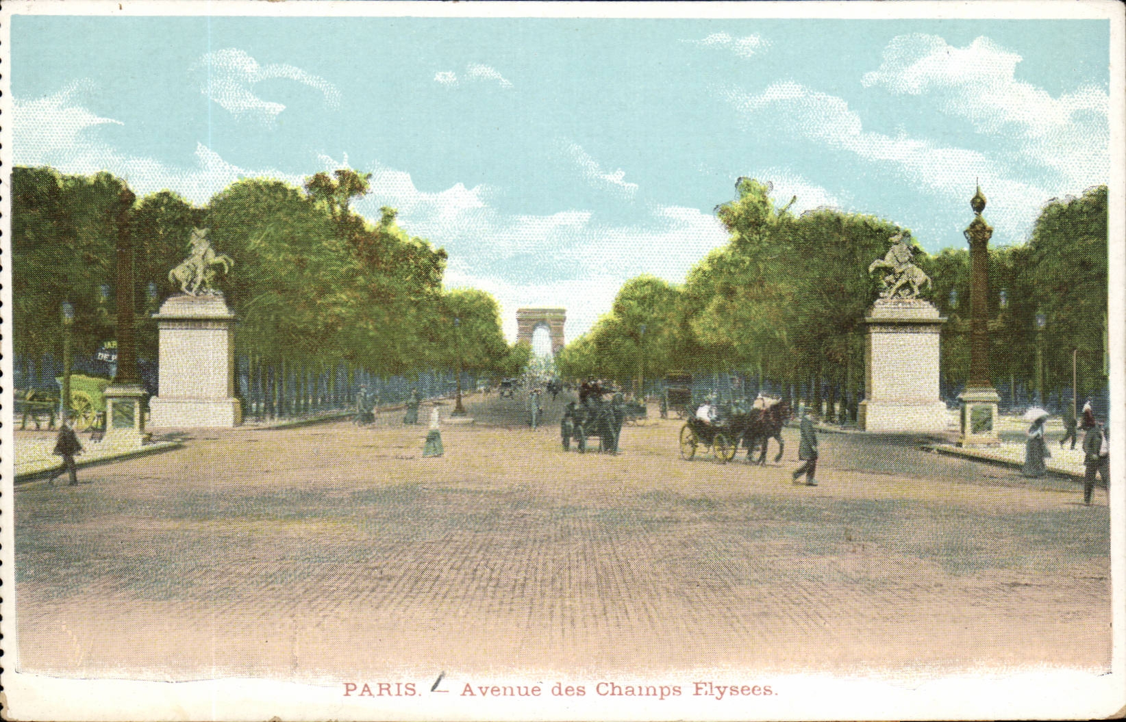 Paris - 8 - the Avenue of the Champs Elysees - CPA