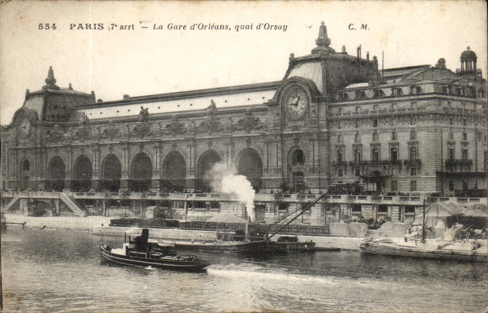 Paris - 13 - La Gare d'Orleans - quai d'Orsay - CPA