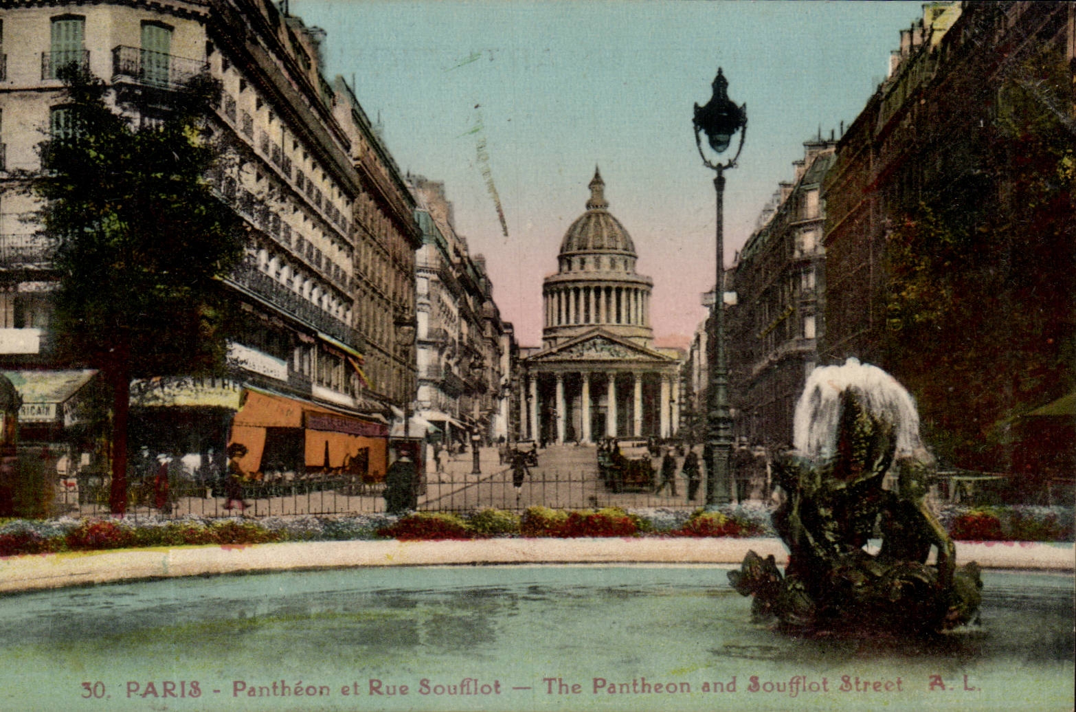 Paris - 5 - the Pantheon - Street Soufflot - CPA