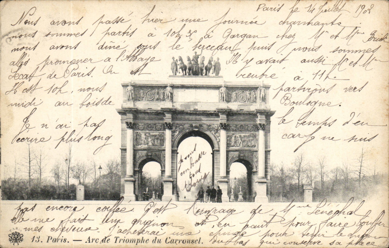 Paris - 1 - Arc du Carrousel - CPA