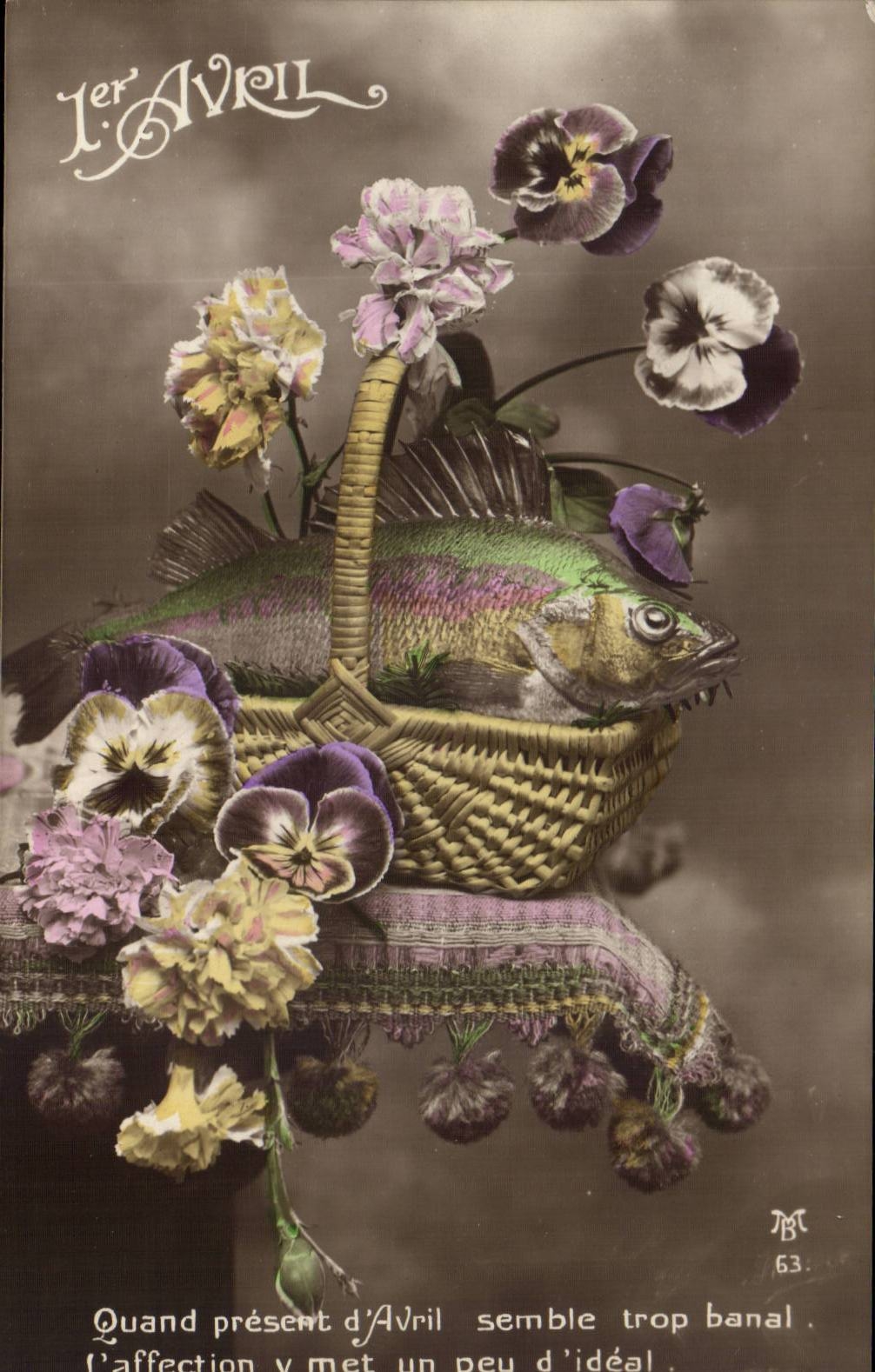 Festivals - Poisson d Avril - 1 April - Blumen - Blumen - CPA