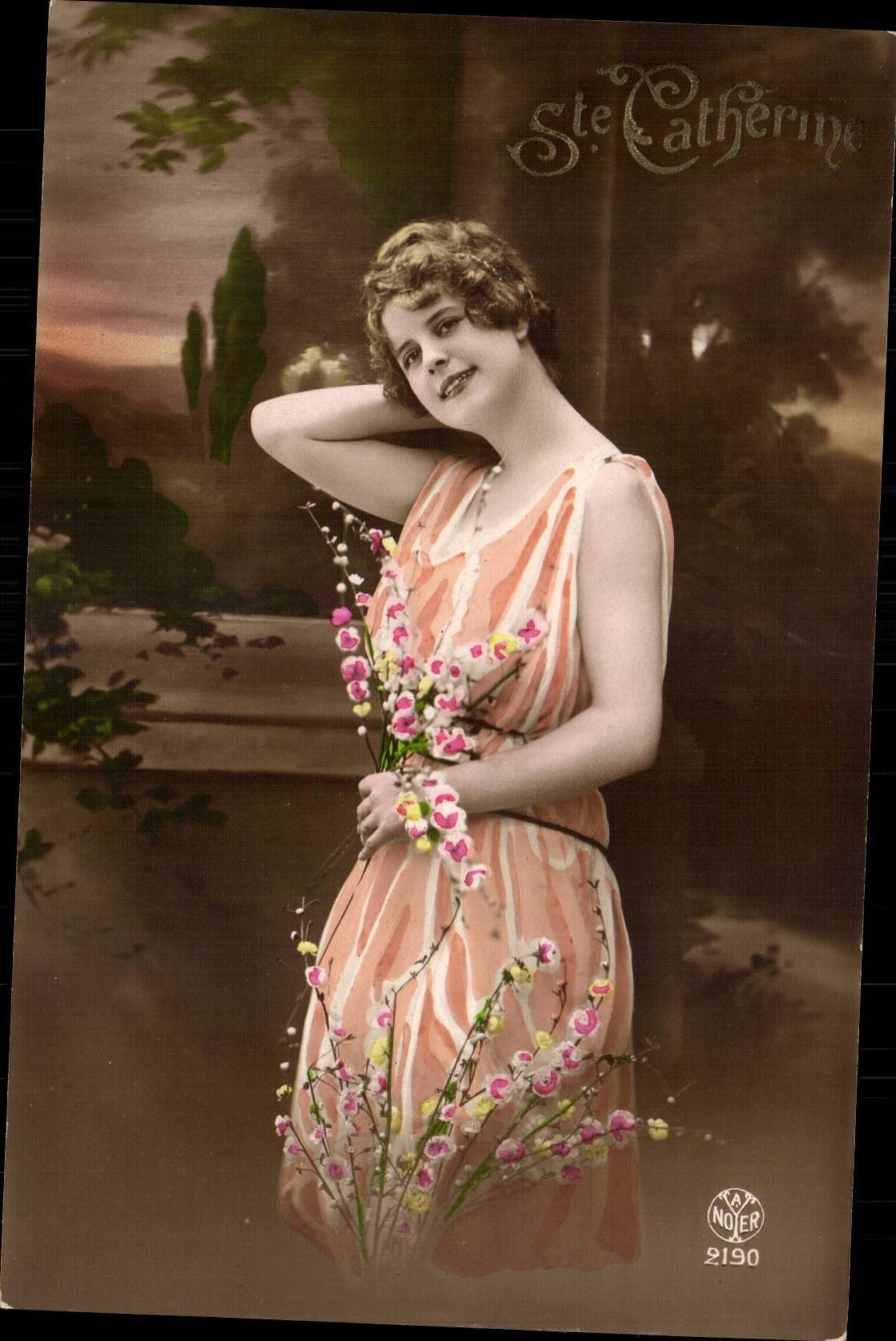Fantasy - Woman - co Catherine - Beautiful woman with flapper hairdo CPA