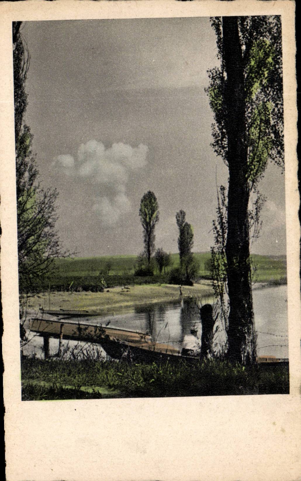 Arts - Tableaux - Pretty Country Scene - CPA 