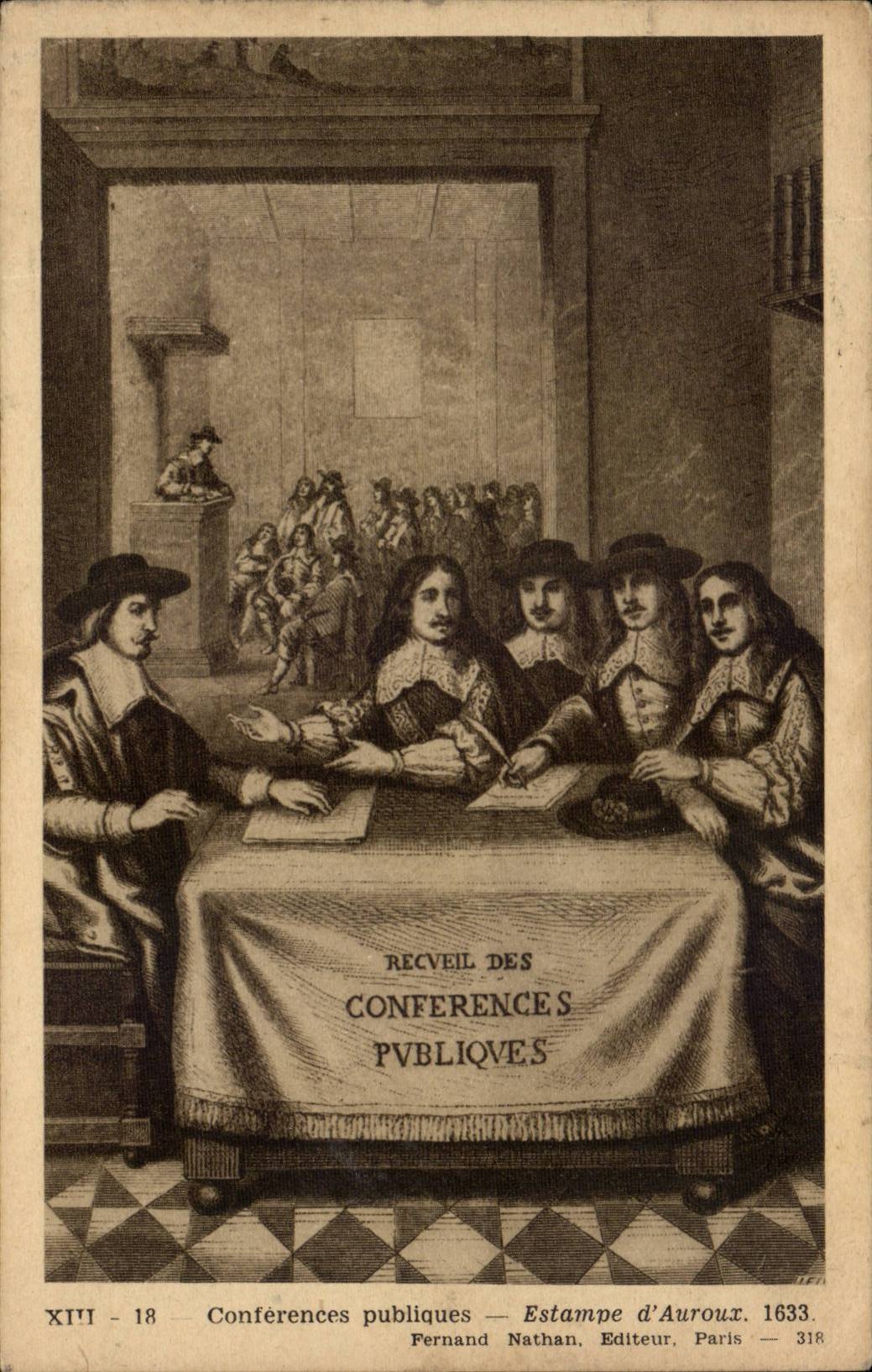 Fantasy - Man - Conferences Public Print of Auroux 1633 - CPA