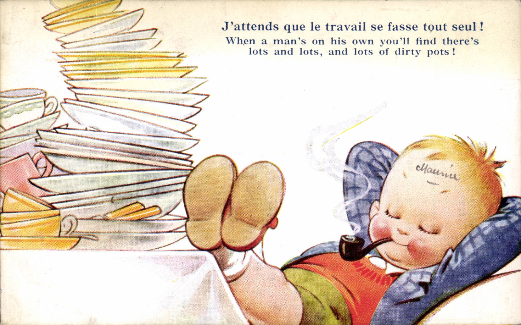 Fantasy - Child - Humor - I wait until work is done all alone - CPA