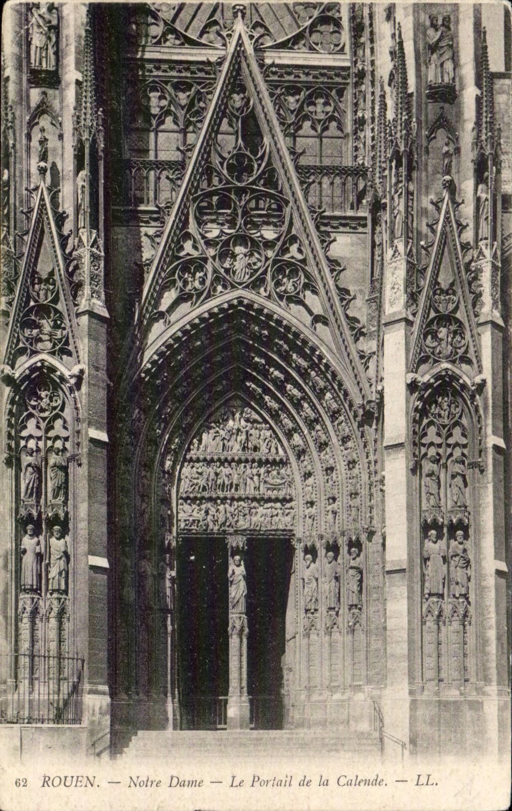 Rouen - Notre Dame - the Gate - CPA