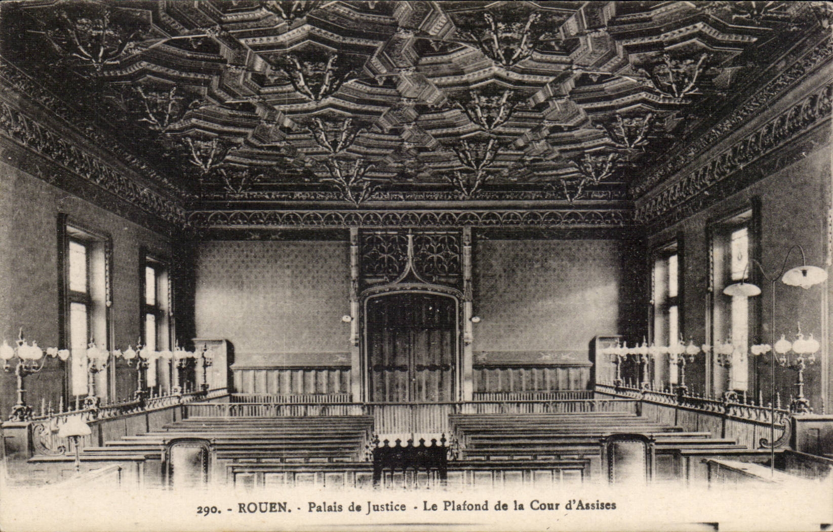 Rouen - Law courts - the Ceiling of the Court of Assizes - CPA