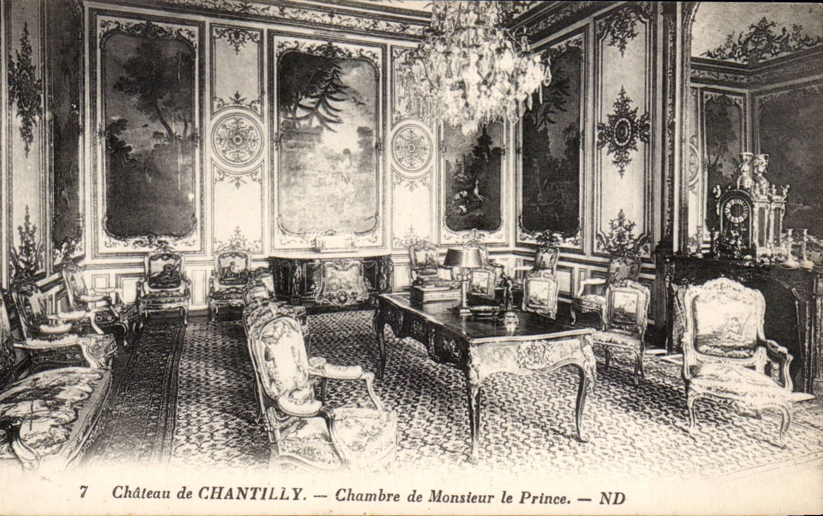 Chantilly - Castle of Chantilly - Room of Mister the Prince - CPA