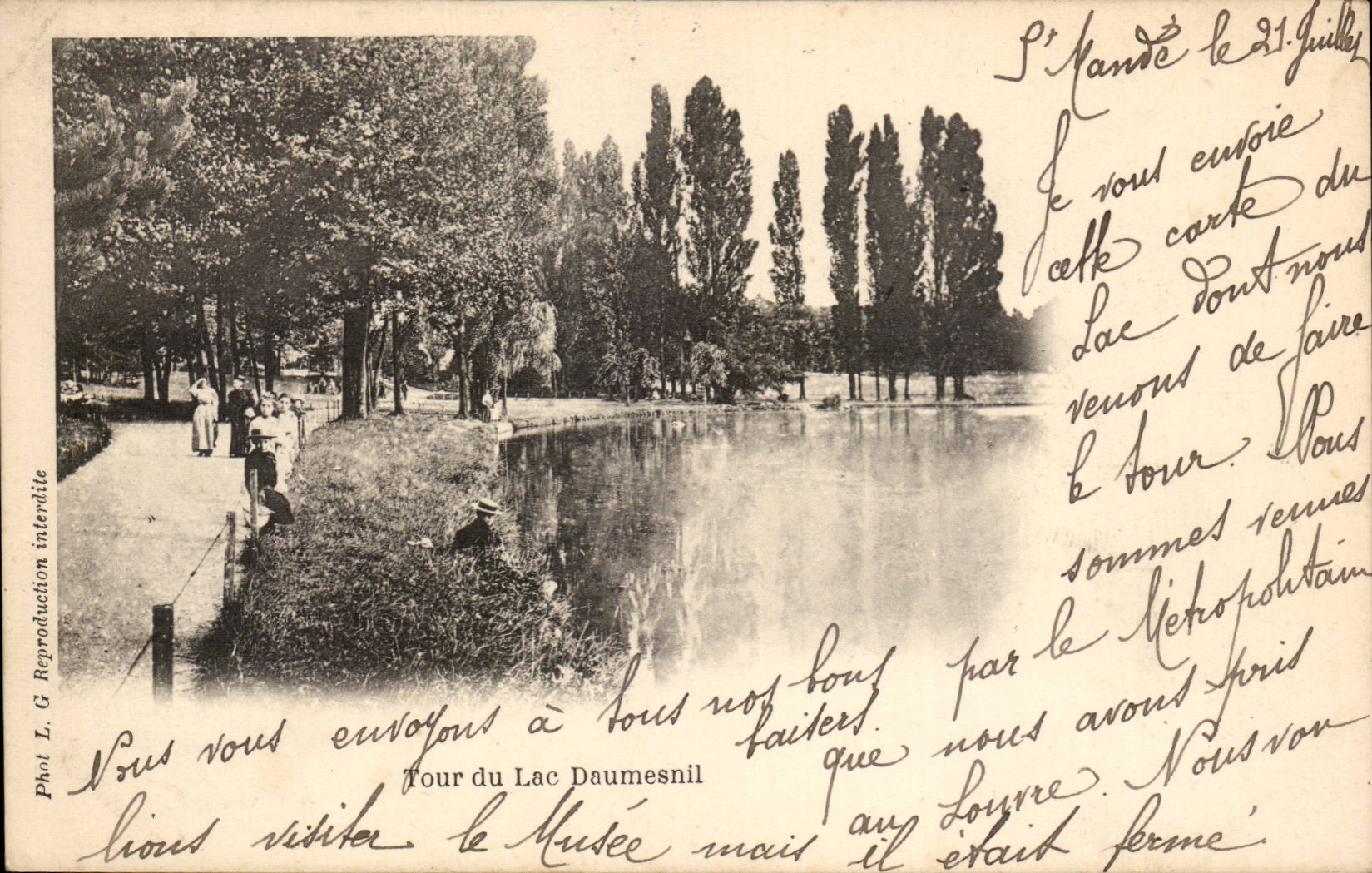 CPA Paris Vincennes Turn of the lake Daumesnil