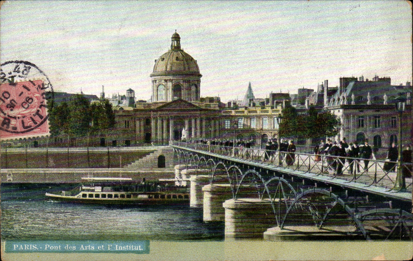 CPA Paris Bridge of Arts and the institute