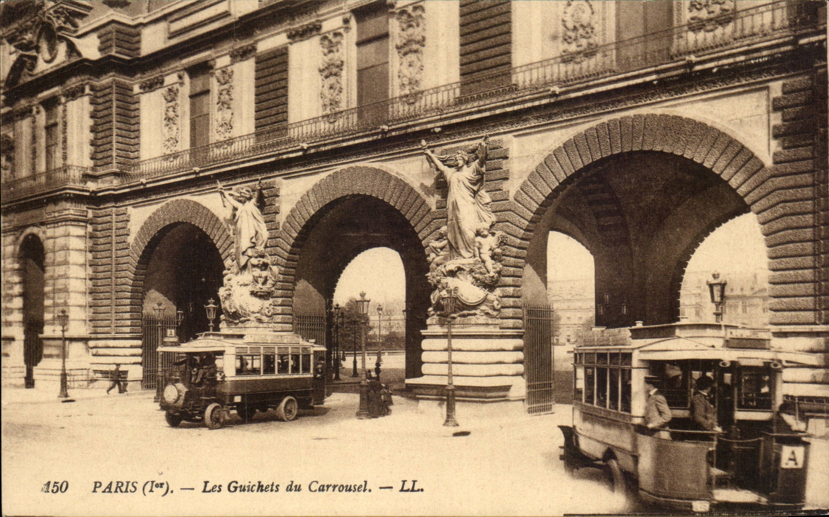 CPA Paris Les guichets du carrousel Louvre