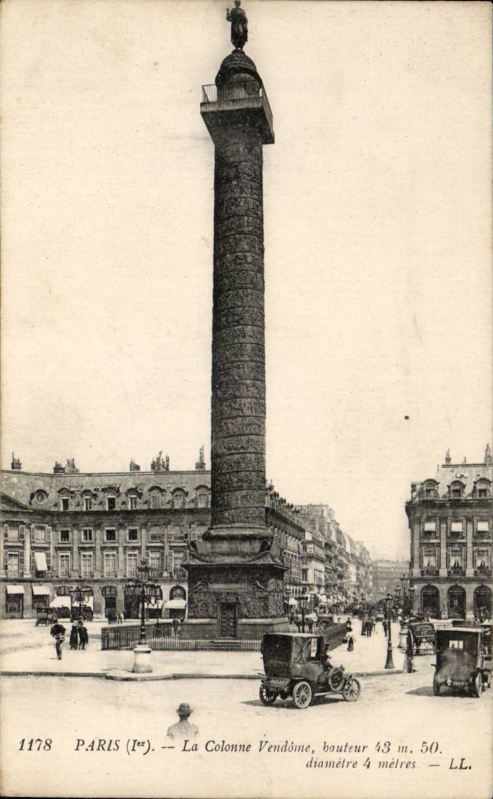 CPA Paris Vendome Column