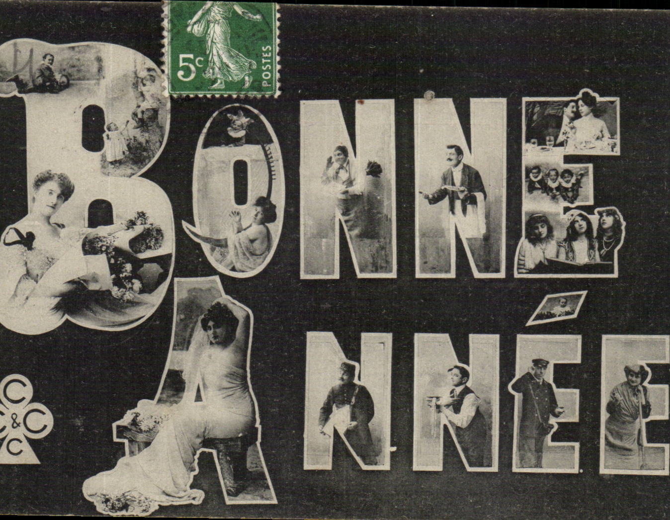 Festivals - Happy New Year -- Souvenir Style - CPA