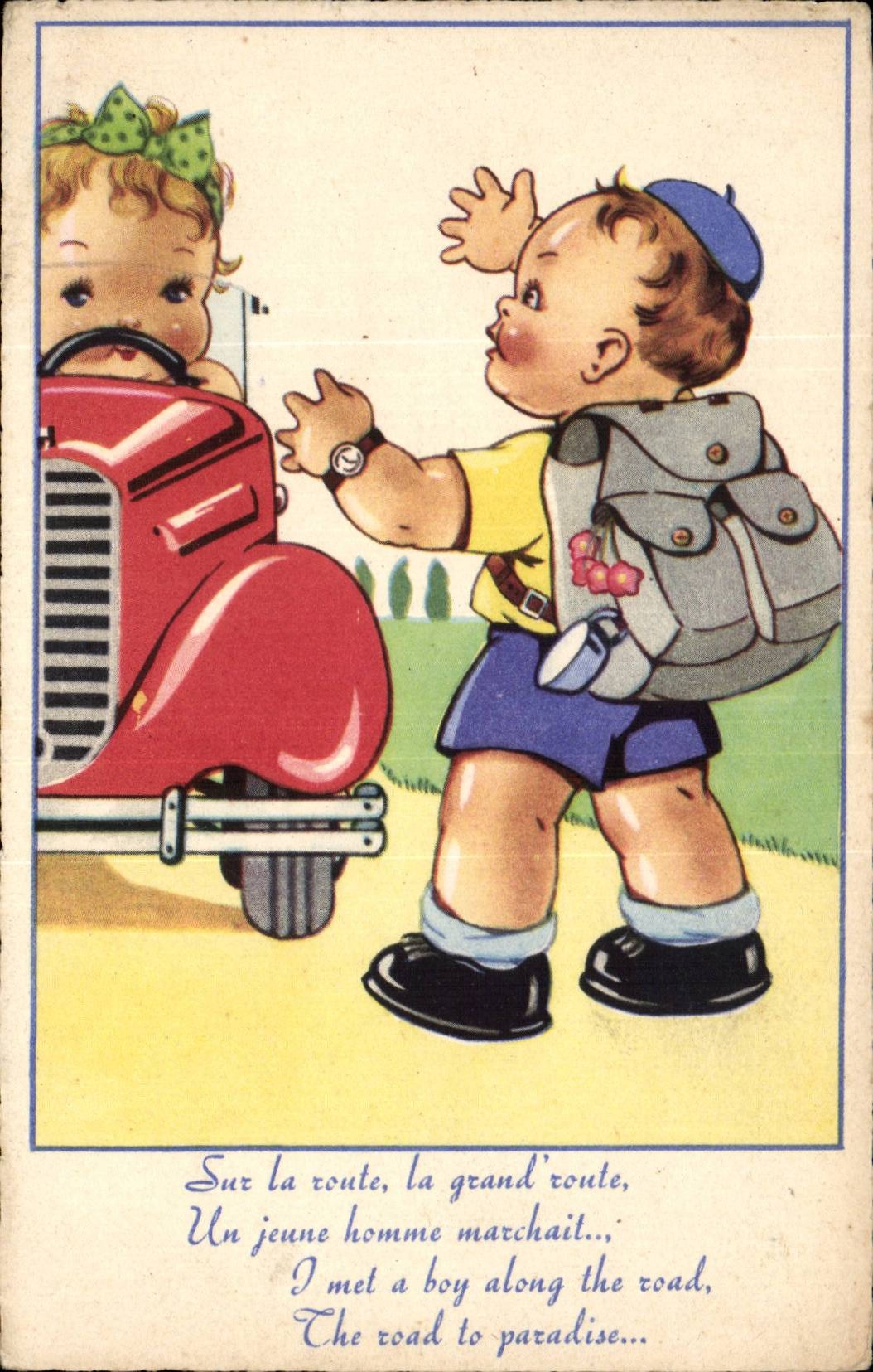 Fantasy - Child - On the road - chubby fraud style - car - CPA