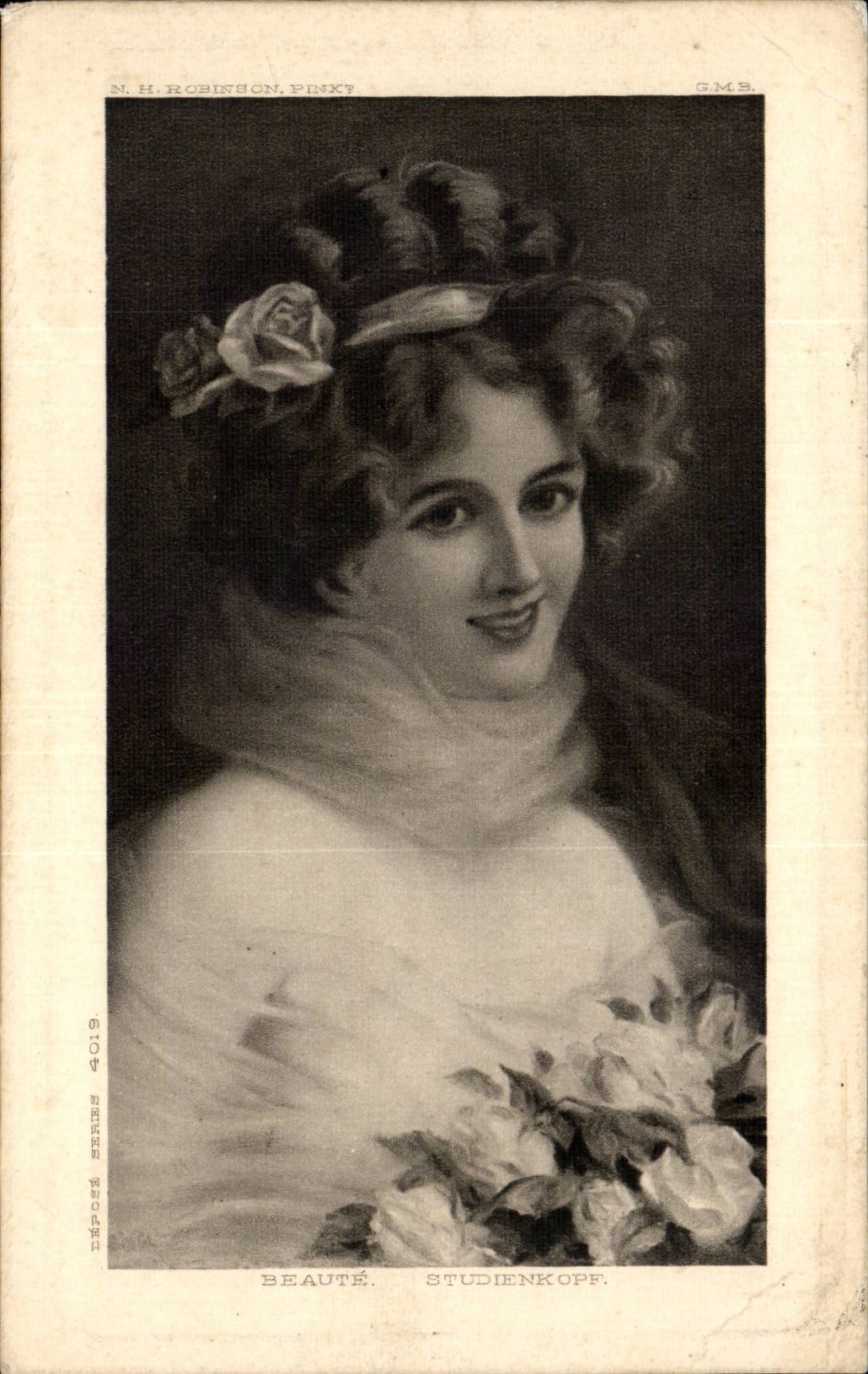 Fantasy - Woman - Woman with sweet spalling hammer - CPA