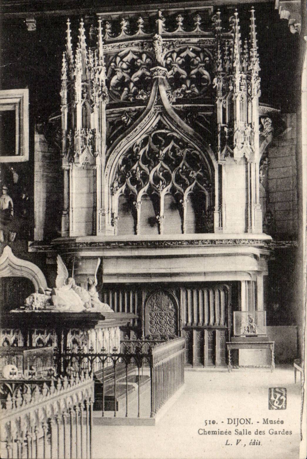 CPA Dijon Museums-Kamin-Raum des Schutzes