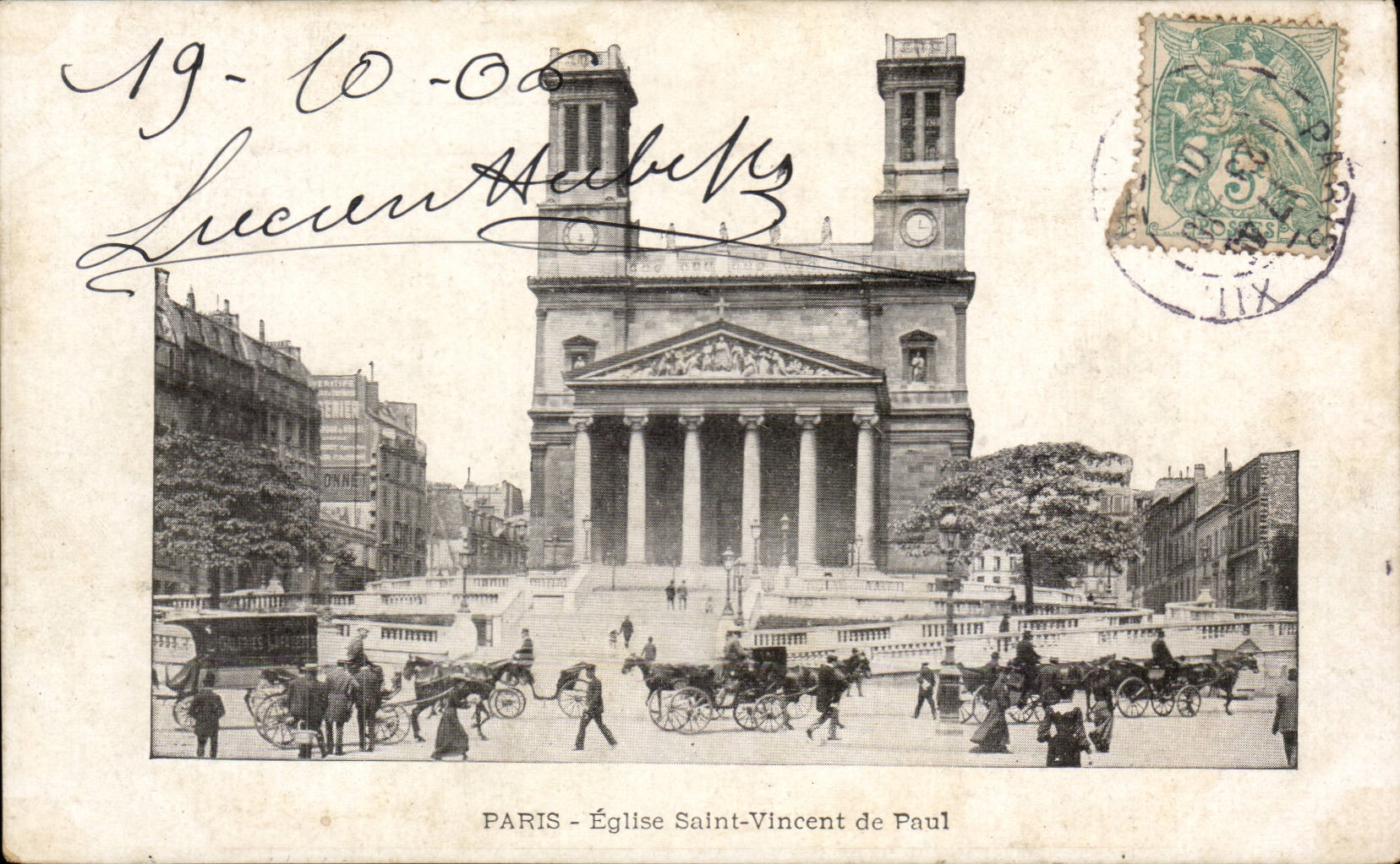 CPA Paris Eglise Saint Vincent de Paul