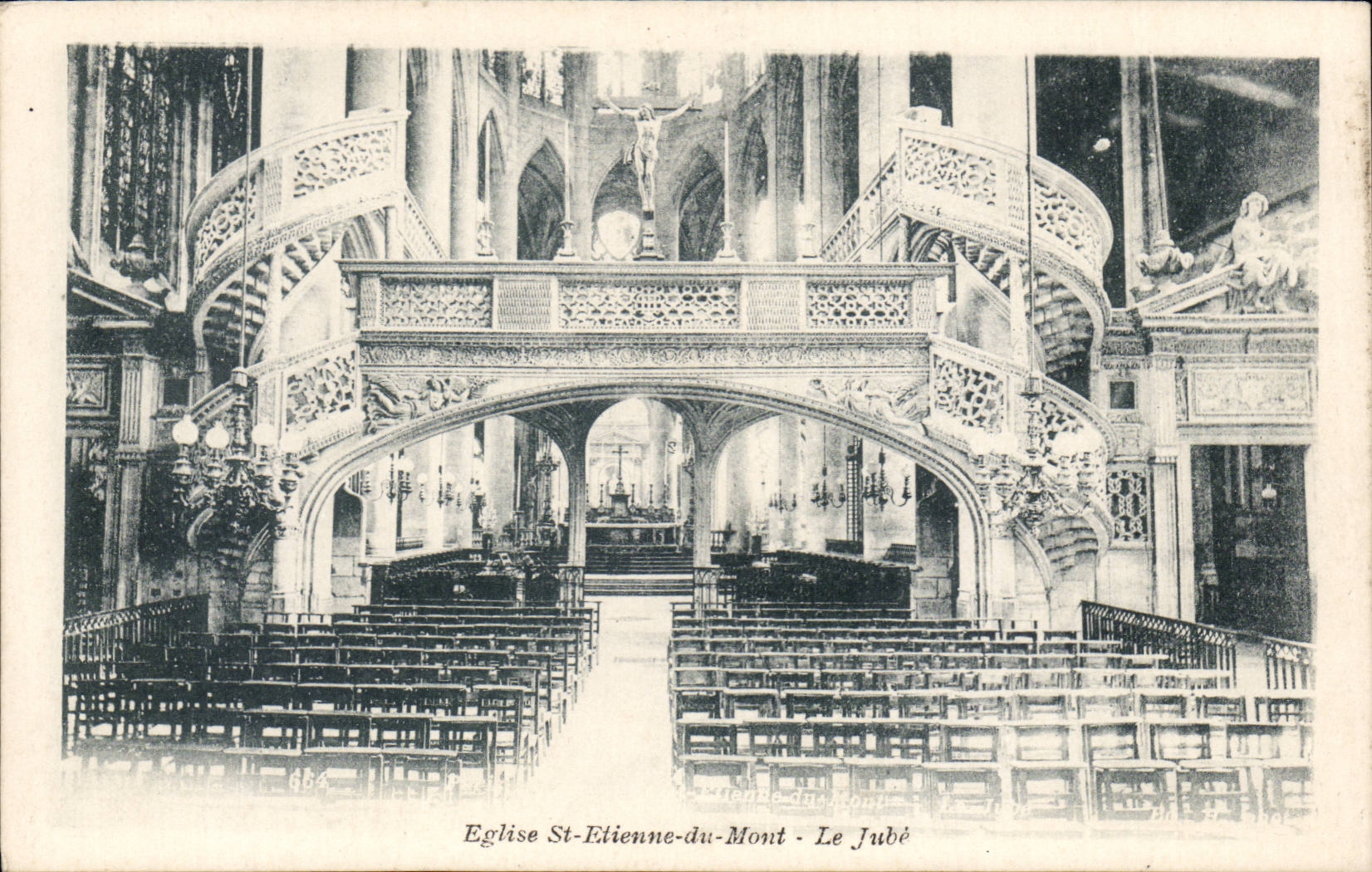 CPA Paris St Etienne of the Mount Church the jube