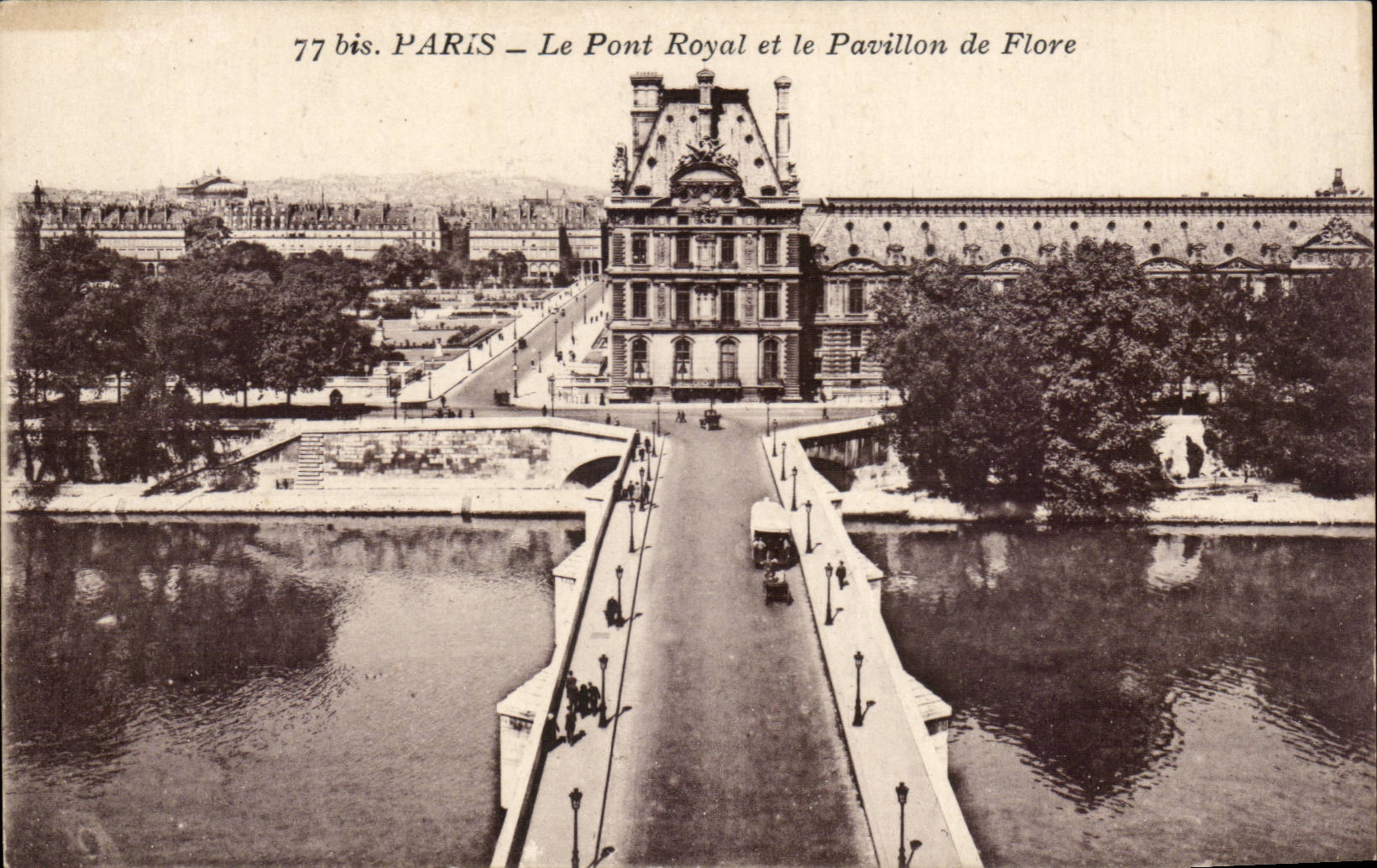 CPA Paris Le pont royal et le pavillon de Flore