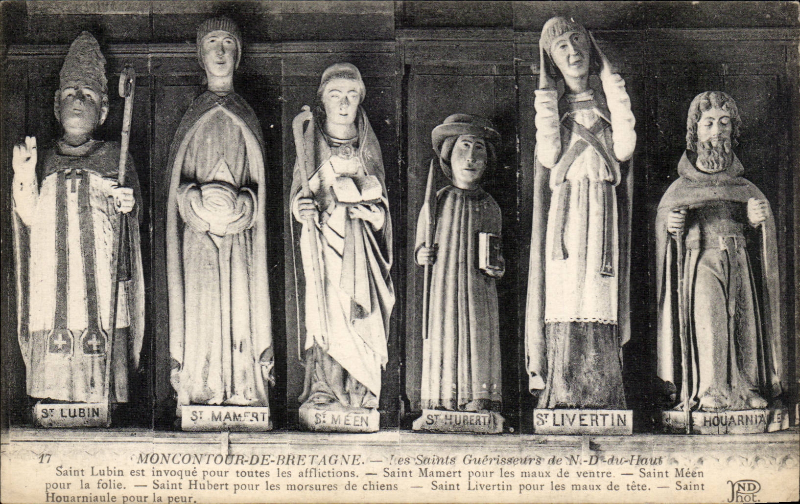 CPA Moncoutour von Bretagne die Heiligheiler der Nd-Oberseite