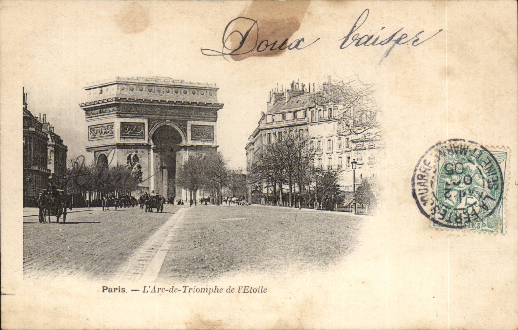 CPA Paris Arc de Triomphe of star