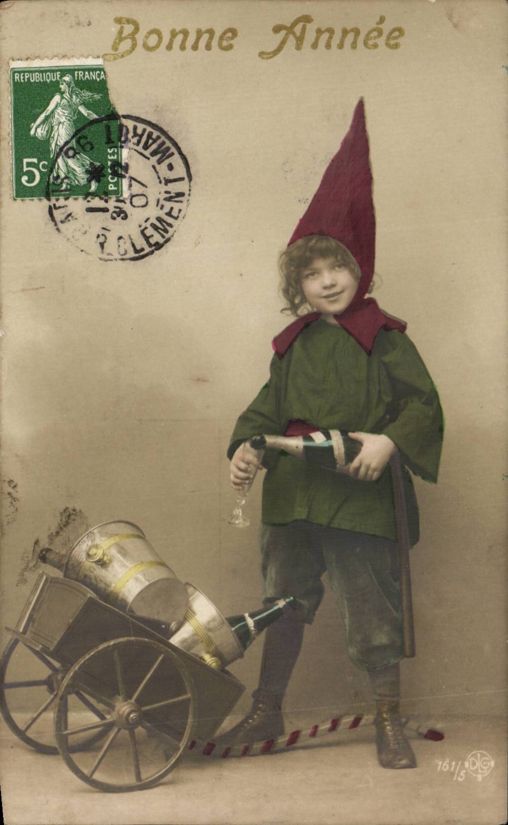 CPA Fantasy Child Imp Happy New Year