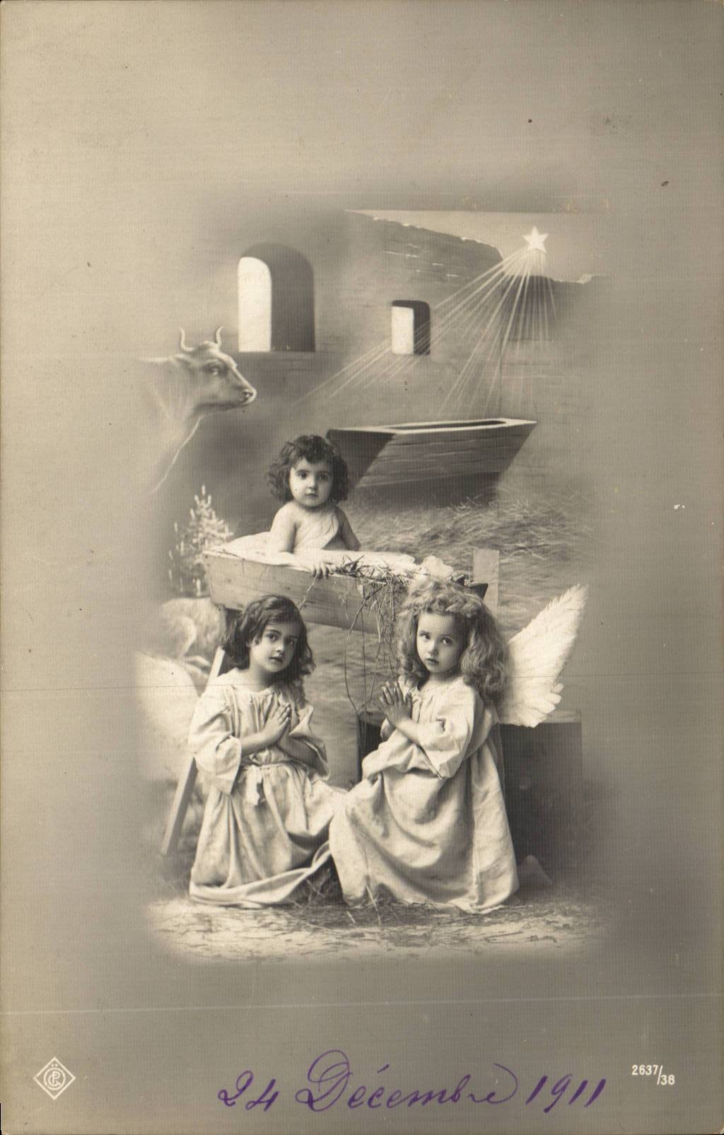 CPA Fantasy Children Angel Angel