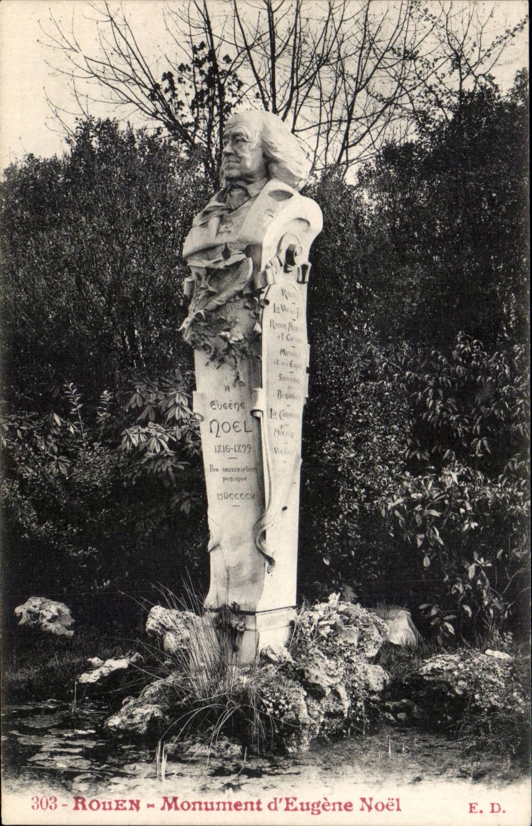 Rouen CPA Monument of Eugene Christmas