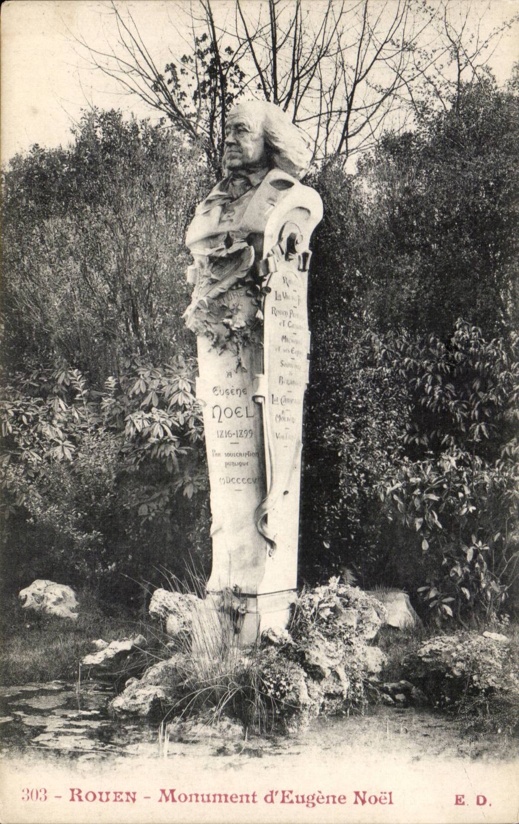 Rouen CPA Monument of Eugene Christmas