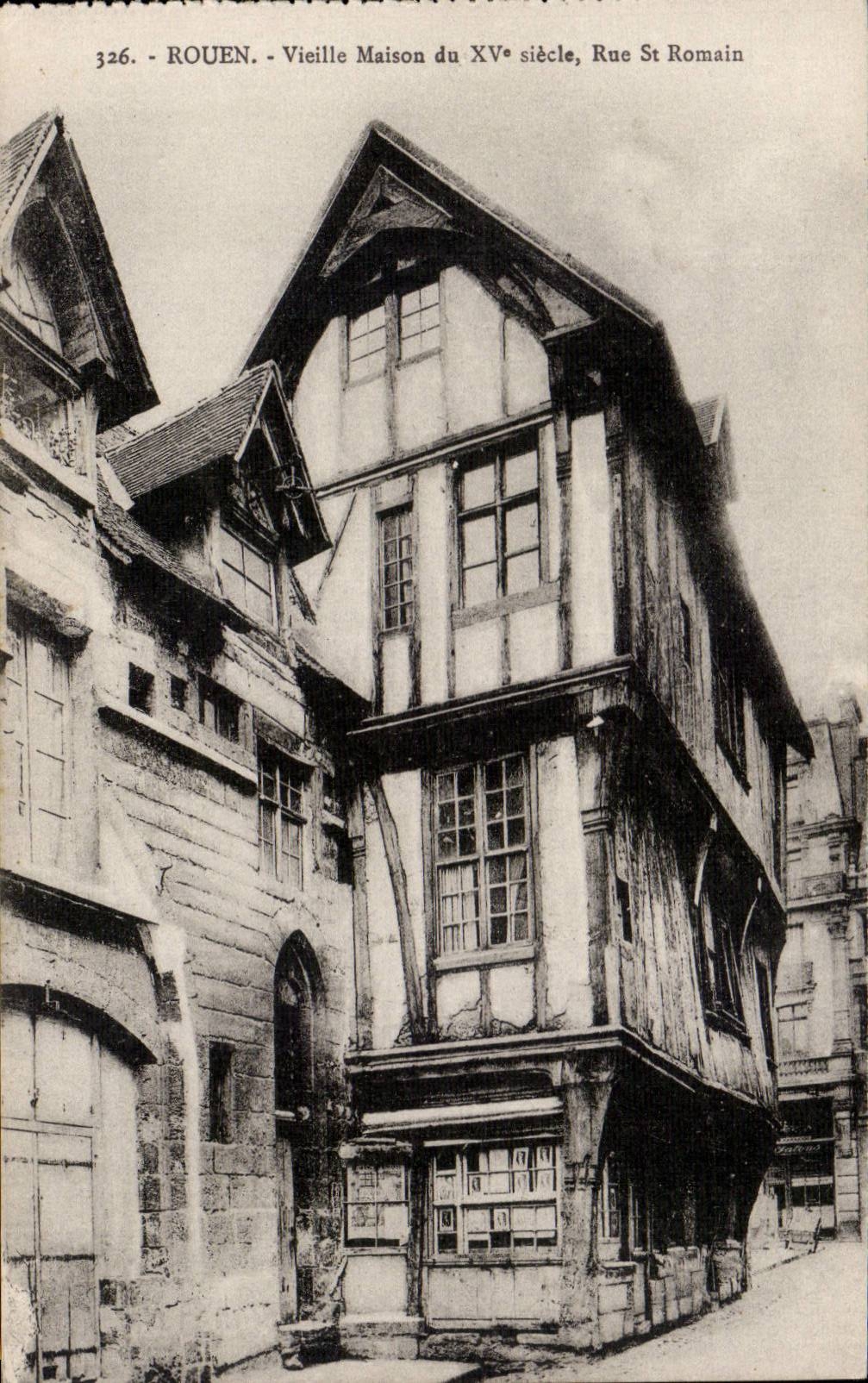 Rouen CPA Old house Street St Romain