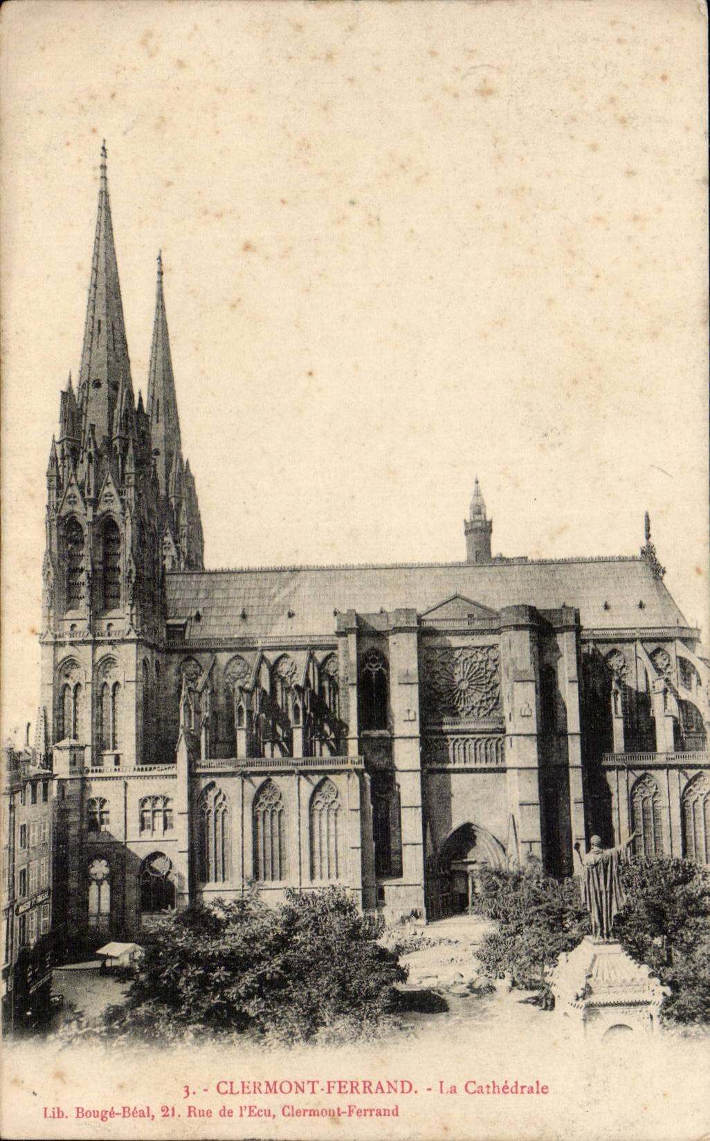 CPA Clermont-ferrand die Kathedrale